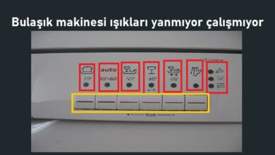 Bulaşık makinesi ışığı yanmıyor çalışmıyor 5 Bulaşık makinesi ışıkları yanmıyor