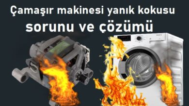 Çamaşır makinesi yanık kokusu nedeni ve çözümü 12 Çamaşır makinesi yanık kokusu